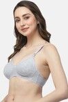 Floret Double Layered Non-Wired Full Coverage Maternity / Nursing Bra - Cool Grey — thumbnail 4